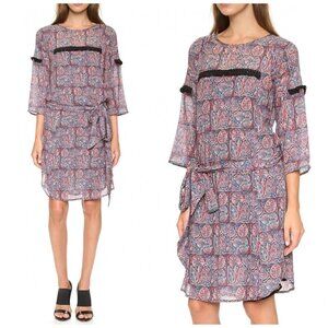 FIGUE  Weston Dress, Printed mini dress, size XXS. New with tag